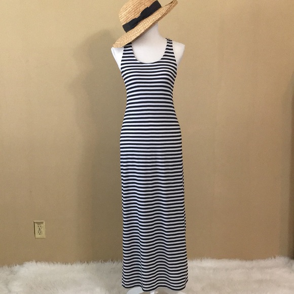 Just Love Dresses & Skirts - 🖤⚪️JUST LOVE🖤⚪️. BLACK /WHITE STRIPE MAXI DRESS